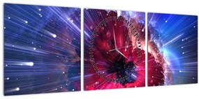 Tablou - Energia universului (cu ceas) (90x30 cm)