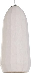 Lustră suspendată din bumbac și metal, auriu, finisaj natural, 120 x 55 cm, „Tournemire”