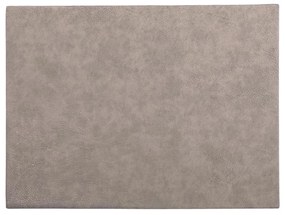 Suport farfurie din imitație de piele ZicZac Troja Rectangle, 33 x 45 cm, gri
