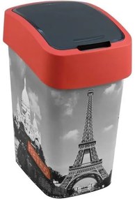 Cos de gunoi cu capac batant, plastic, model Paris, 25 L, 34x26x47 cm, Curver