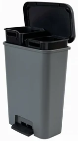 Curver Coș de gunoi pentru sortarea deșeurilorCompatta, 23 + 23 l, 23 + 23 l