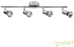 Lustra aplicata design finisaj cromat 4 spoturi Norton 6047 RX
