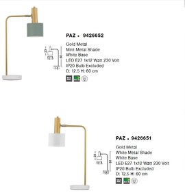 Veioza decorativa design modern minimalist Paz NVL-9426651