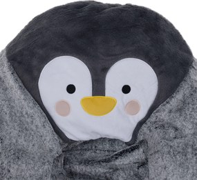 Fotoliu tip sac pinguin, gri, PINGO