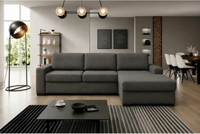 Coltar extensibil VANILLA CORNER 140, sezlong dreapta, stofa catifelat