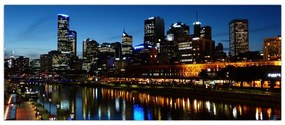 Tablou cu noaptea în Melbourne (120x50 cm)