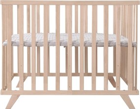 Țarc pentru copii în culoare naturală din lemn de fag cu înălțime reglabilă 75x100 cm Lil Planet – Roba