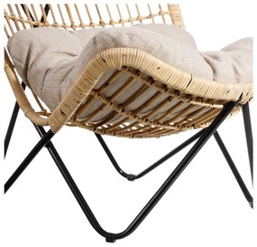 Fotoliu în culoare naturală țesut – Ixia