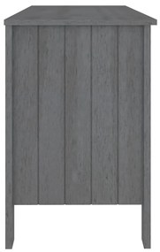Birou, gri inchis, 113x50x75 cm, lemn masiv de pin Morke gra