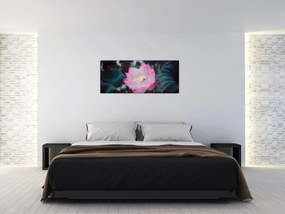 Tablou cu floare roz (120x50 cm)