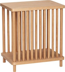 Măsuță auxiliară cu aspect de lemn de stejar 27x37 cm Acorn – Hübsch