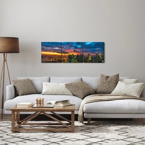 Tablou - Urban (cu ceas) (90x30 cm)