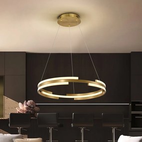 Lustra LED moderna design circular Ciclos aurie