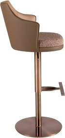 Scaun de bar pivotant cu inaltime reglabila Stool maro