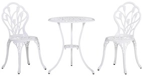 Outsunny Set de Gradina 3 Piese din Aluminiu cu 2 Scaune