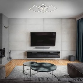 Plafonieră LED reglabilă 42W/230V/3000K crom mat