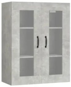 Dulap inalt, gri beton, 69,5x34x180, lemn compozit 1, Gri beton