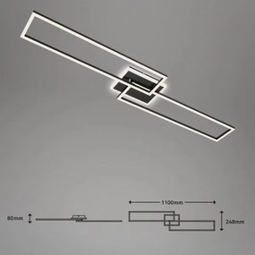 Lustră LED dimabilă aplicată FRAME 2xLED/20W/230V 2700-6500K Brilo + telecomandă