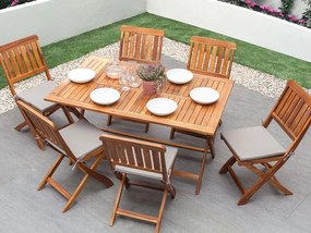 Set de masă pentru grădină Cien (lemn închis). 1011680