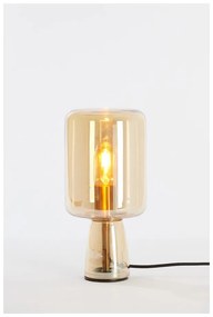 Veioză portocalie cu abajur din sticlă (înălțime 32 cm) Lotta – Light &amp; Living