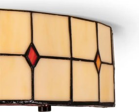 BRILAGI - Tiffany plafonieră din vitralii SUNFLOWER 2xE27/60W/230V Ø 40 cm