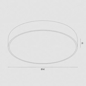 Plafoniera LED design modern Tiamo auriu