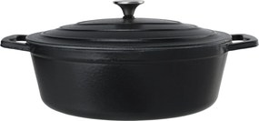Oală fontă emailată ovală 5,1 L Negru mat Castard Cosy &amp; Trendy 2601659