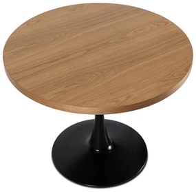 Masă rotundă LINO diametru 100 cm - diferite variante de culoare nuc - negru