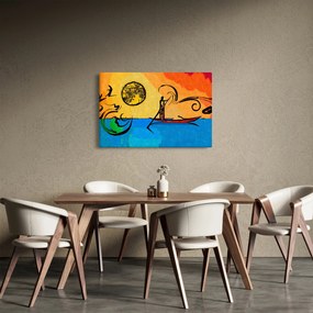 Tablou cu pictură străveche (90x60 cm)
