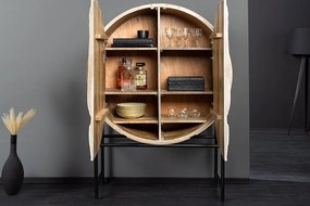 Bufet Elegant din Lemn de Mango, Albit, LION 140cm 3D