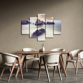 Tablou cu stânci în ceață (150x105 cm)