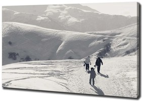 Tablou pe pânză Schiorii