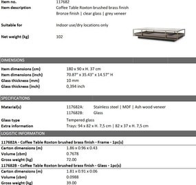 Masuta de cafea design LUX Roxton