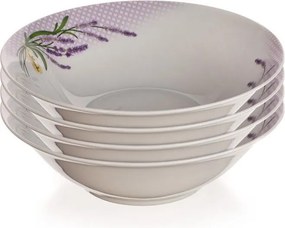 BANQUET Set boluri din porţelan LAVANDĂ, 4 buc