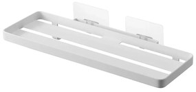 Raft pentru baie alb mat autoadeziv din oțel Film Hook – YAMAZAKI