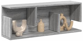 vidaXL Dulap de perete, sonoma gri, 80x20x30 cm, lemn prelucrat