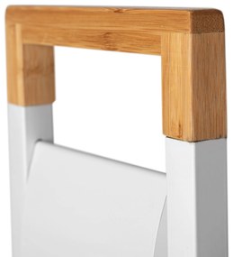 SUPORT METALIC din BAMBUS ALB White 390727