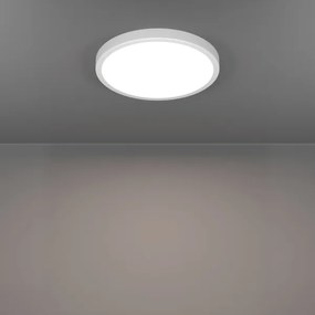 Eglo 901334 - Plafonieră LED FUEVA pentru baie, 14,2 W, 230 V, Ø 27,8 cm, IP44, alb