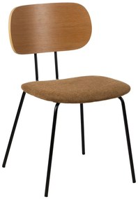 Scaune de dining maro/în culoare naturală 4 buc. Cleo – Ixia