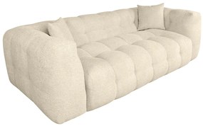 Canapea Bellezza, 3L, 233x104x72 cm, Ivory