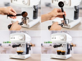 Espressor manual cu sistem de spumare lapte, Joy