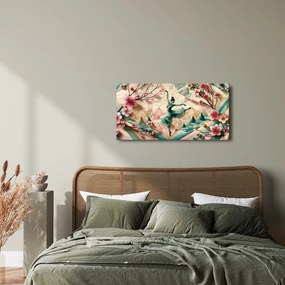 Tablou balerină abstractă printre flori