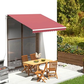 vidaXL Pânză de rezervă pentru copertină, roșu vișiniu, 3x2,5 m