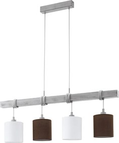 Eglo - Cablu de alimentare TOWNSHEND 4xE27/60W/230V pin/gri