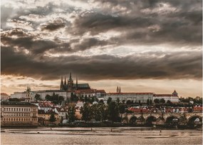 Tablou Castelului Praga în amurg (70x50 cm)