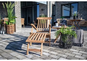 Șezlong Arrecife din tec cu spătar reglabil