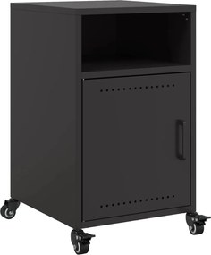 vidaXL Noptieră, negru, 36x39x59 cm, oțel