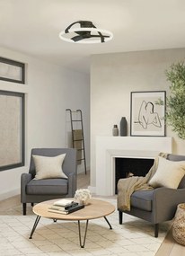 Lustra LED Smart cu Ventilator si telecomanda NEPAL Mini negru