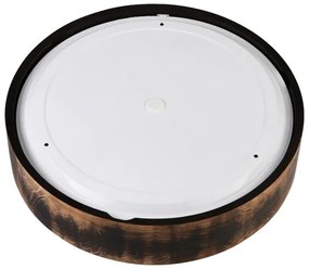 Plafonieră baie OAK SMOKY 3xE27/15W/230V IP54, 37,5 cm, stejar maro