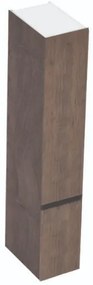 Dulap stativ baie 45x34x189 cm Kolpa San Harmony, cu doua usi reversibile, stejar inchis